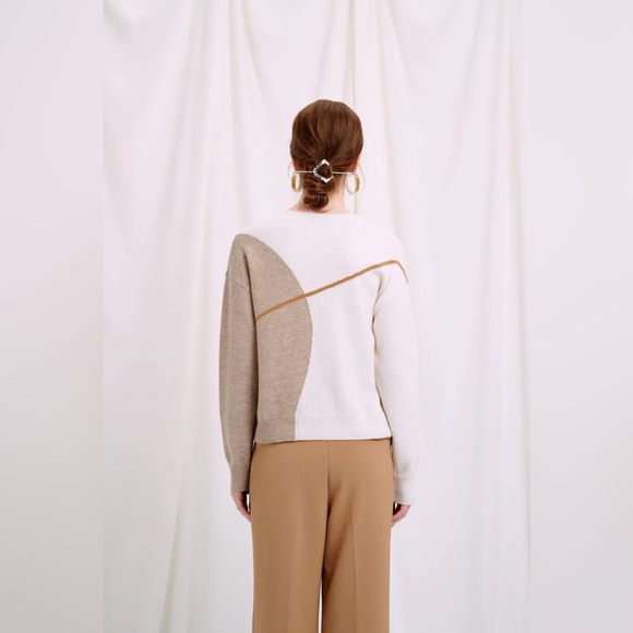 NEW! PETITE STUDIO Lexi Wool Sweater (Ivory) - Picture 7 of 9